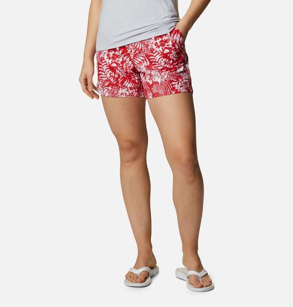 Columbia PFG Super Backcast Shorts Red For Women's NZ64259 New Zealand